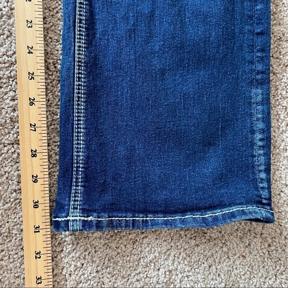 𝅺rock & Roll Cowgirl Riding Jeans Bootcut Women's Sz 33x32 Dark wash - Picture 10 of 10
